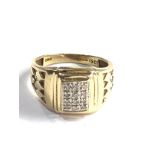 9ct gold diamond ring 5.5g