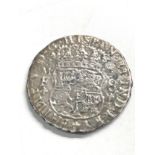 Mexico Pillar Dollar silver 8 Reales 1741 Mo MF, toned and pitted