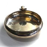 Continental 900 silver oyster bowl measures approx 14cm diam weight 154g