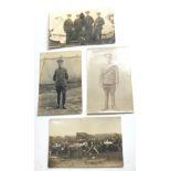 4 ww1 real photo postcards