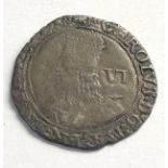 Charles 1st silver sixpence measures approx 24mm dia weight 2.99g