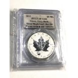 2012 $5 999 silver proof Maple Leaf with Titanic privy Mark