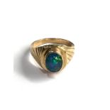 9ct gold opal triplet ring 5.4g