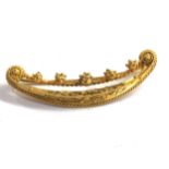 Antique 18ct gold brooch possibly dutch measures approx 5.2cm long weight 5.1g xrt 18ct gold