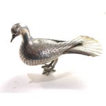 Large silver dove figure 240g xrt as silver signed sevan