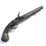 Antique flintlock pistol for restoration