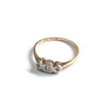 9ct gold diamond ring weight 1.3g