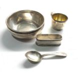 Selection of sterling silver items weight 190g