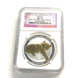 2012p Australia koala 999 silver $1 MS 70 one of the first 500 struck