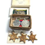 Boxed ww2 medals & G.V.1 Territorial medal to pte l.s simpson 2820622 pte seaforth