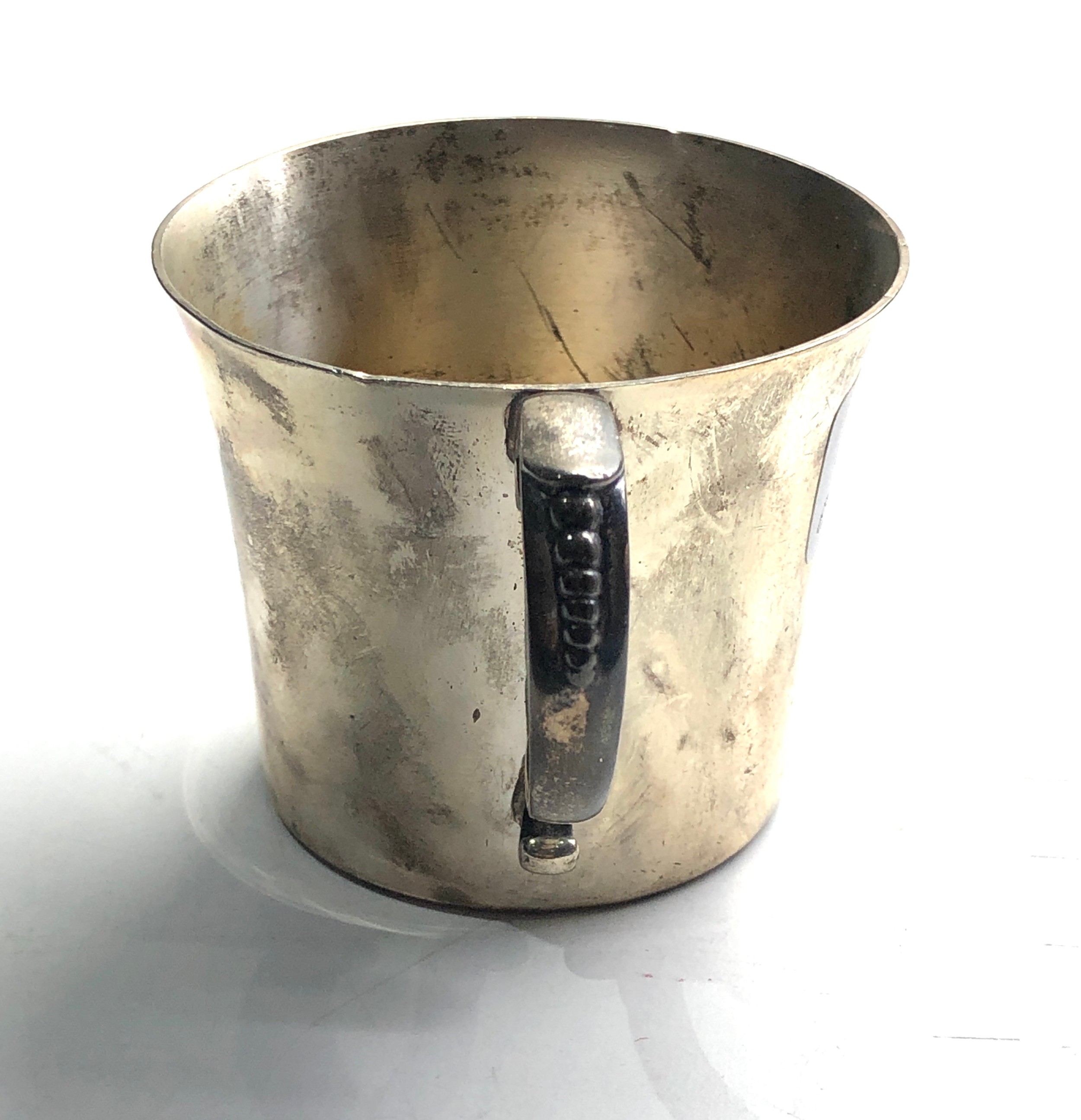 Sterling silver mug weight 112g - Image 2 of 4