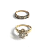 2 vintage 9ct gold dress rings 4.4g