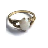 9ct gold opal ring weight 2.4g