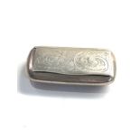 Modern silver snuff box