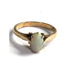 9ct gold vintage opal dress ring (2.6g)