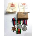 Boxed ww2 medals