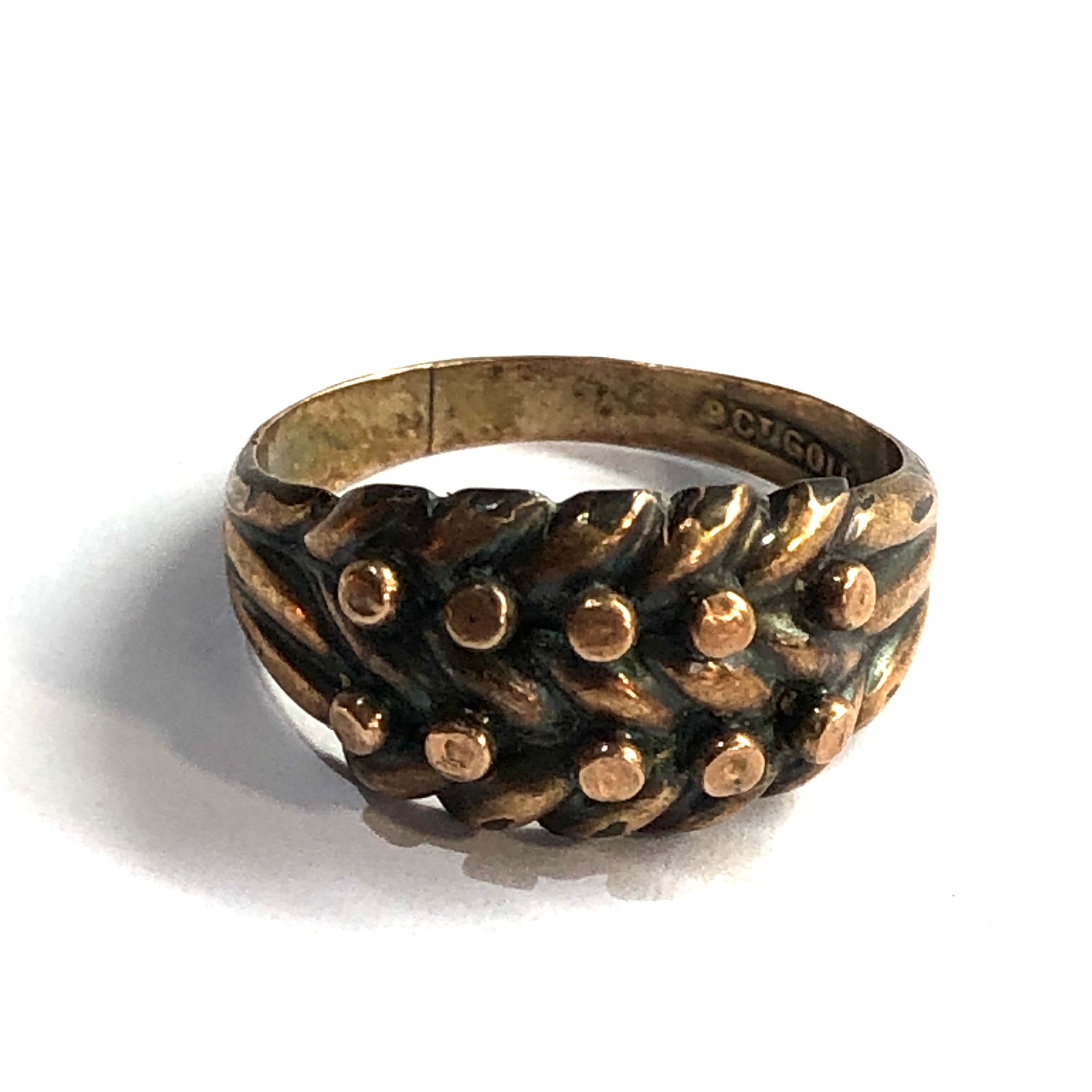 Vintage 9ct Gold Keeper Ring 2.4g
