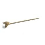 Gold fox head stick pin (0.4g)