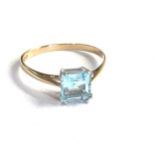 9ct gold topaz ring weight 1.2g