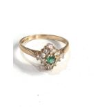 9ct gold stone set dress ring 2.1g