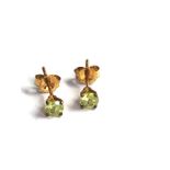 9ct peridot earrings