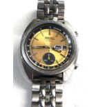 Gents seiko 6139-6012-8110 chronograph automatic wristwatch the watch