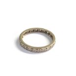 18ct gold diamond eternity ring weight 2.4g