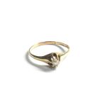 14ct gold vintage pearl ring (1.5g)