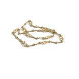 18ct gold vintage fancy chain link collar necklace by Cropp & Farr (8g)