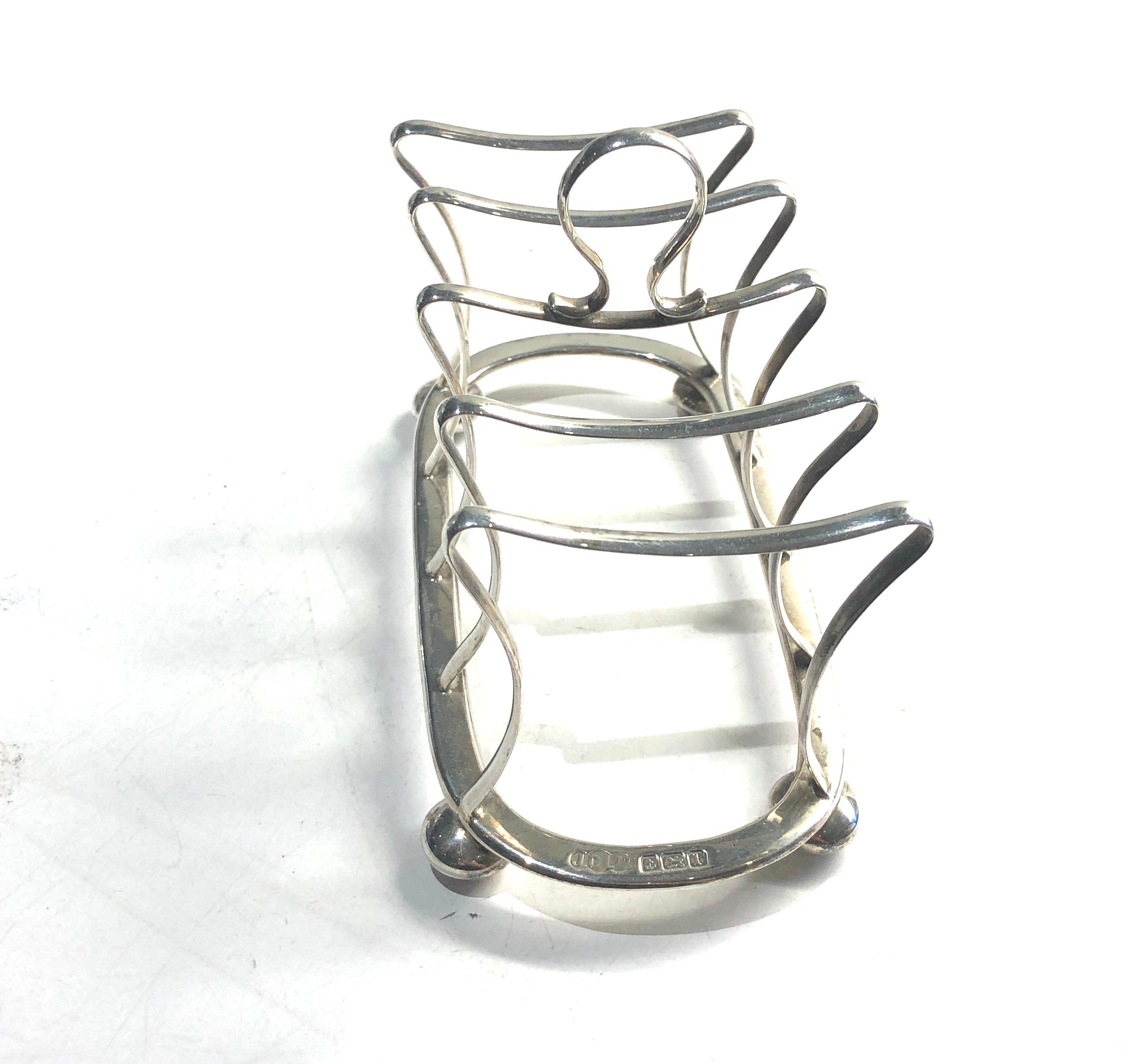 Silver toast rack Birmingham silver hallmarks weight 96g - Image 2 of 3