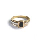 9ct gold onyx ring weight 2.7g