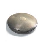 Vintage silver compact weight 145g