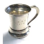 Vintage silver christening mug 95g Birmingham silver hallmarks