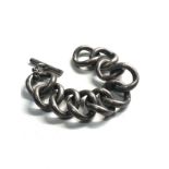 Sterling silver chunky chain link bracelet 116g