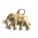 14ct gold vintage elephant charm/pendant (2.7g)