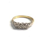 18ct gold vintage diamond ring (3.3g)