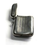 Antique silver vesta case