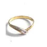 18ct gold diamond ring weight 1.7g