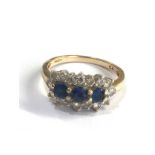 Vintage 9ct gold stone set ring 2.4g