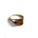 14ct gold citrine ring weight 2g