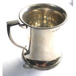 Vintage silver christening mug 96g Birmingham silver hallmarks