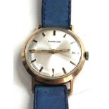 Vintage 9ct gold Garrard gents wristwatch in working order no warranty given