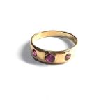 Antique 18ct gold garnet ring 4.1g