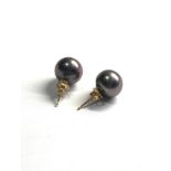 18ct gold pearl earrings (2.8g)