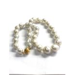 9ct gold vintage pearl necklace (63.5g)
