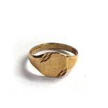 9ct gold signet ring weight 1.6g