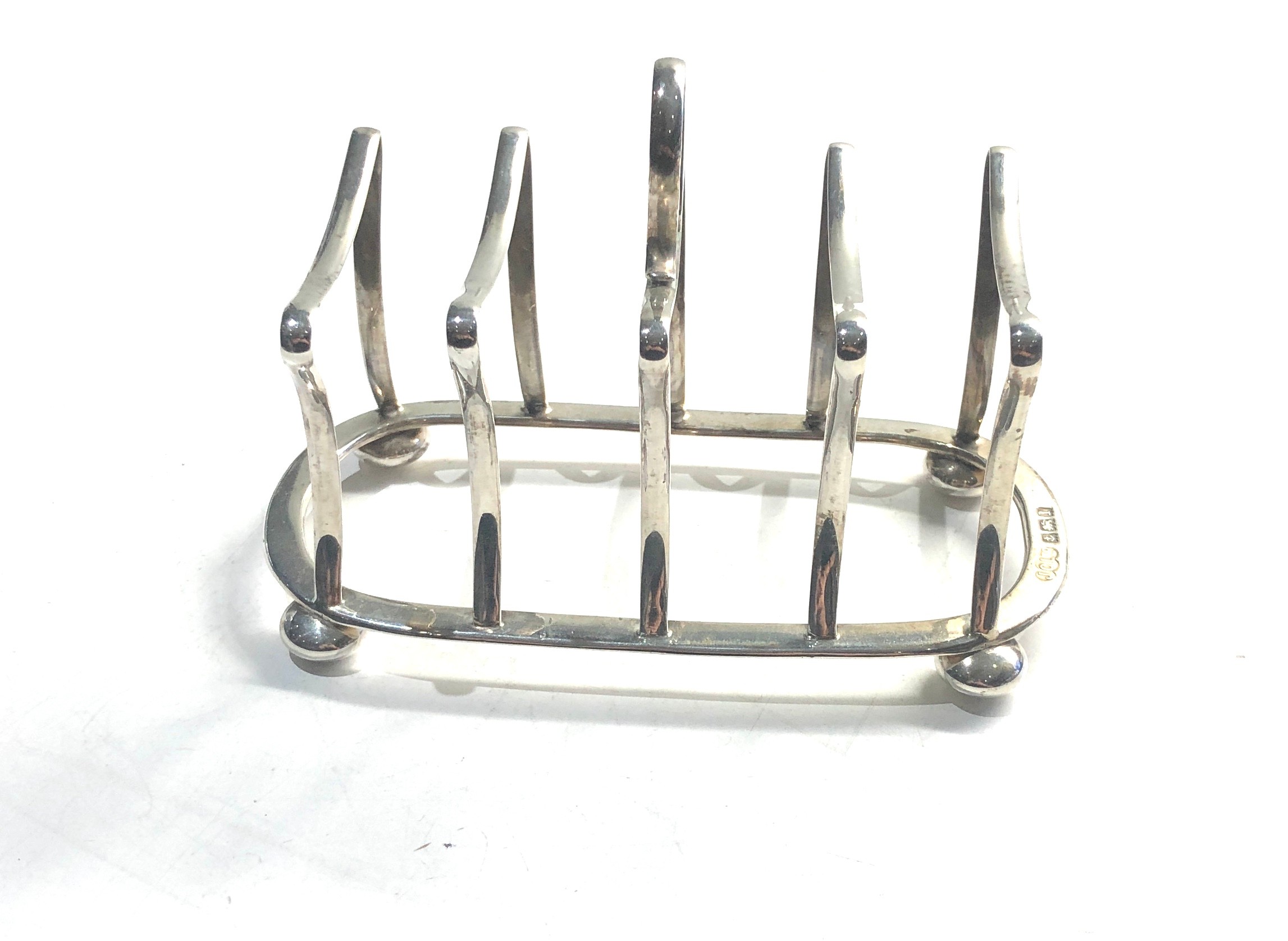 Silver toast rack Birmingham silver hallmarks weight 96g