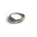 18ct gold diamond ring weight 2.4g 0.25ct diamonds