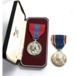 boxed ER.11 imperial service medal to andrew mc clellant & 1937 coronation medal