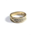 9ct gold vintage diamond ring (3.1g)